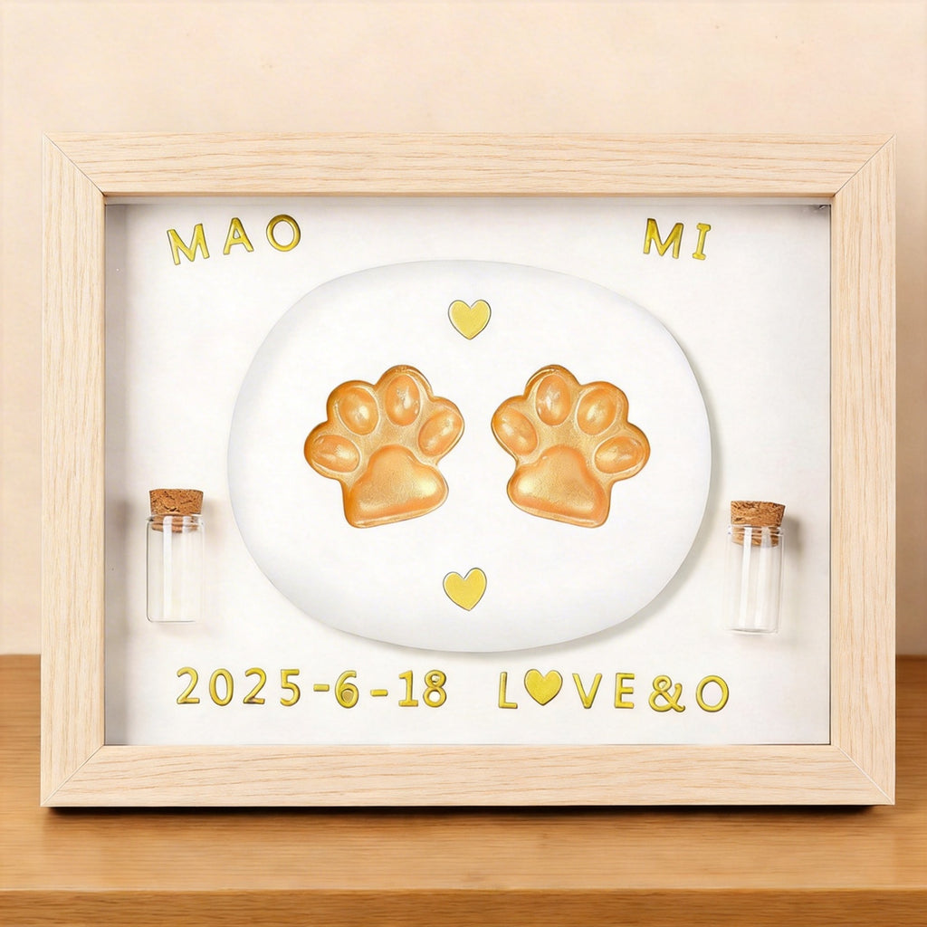 Pet Paw Print Keepsake Frame | Capture Their Love Forever