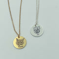 Pet Portrait Name Necklace -925 Sterling Silver